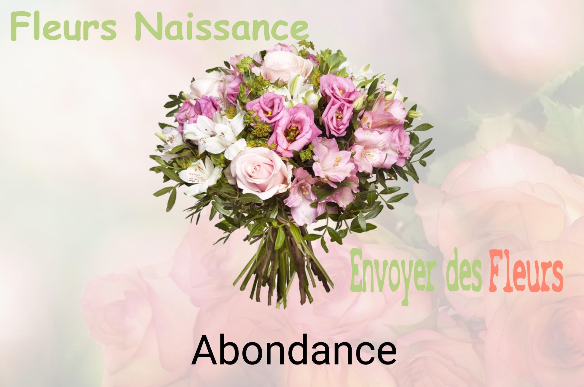 Bouquet de fleurs de naissance livré à Abondance